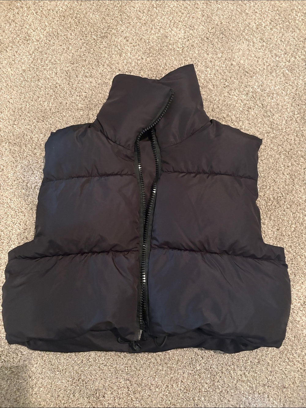 Kids Black Puffer Vest - Lightweight Insulated Jacket
